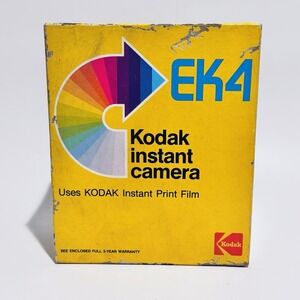 Vintage Kodak EK4 Instant Camera‎ in Original Box